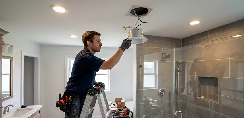 Bathroom and Shower Recessed Lighting Installation in Toney